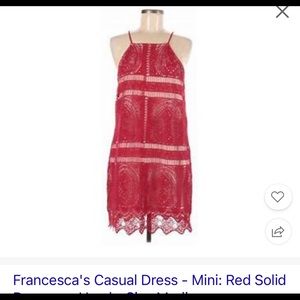 Red eyelet dress